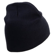 Licensed US Army Aviation Embroidered 8 Inch Knitted Short Beanie - Navy OSFM