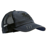 Fish Duck Deer Embroidered Low Profile Special Cotton Mesh Cap