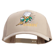 Licensed US Navy Seabees Embroidered Retro Trucker Cap - Khaki OSFM