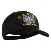 U.S. Army Combat Medic Patched Solid Cotton Twill Pro Style Cap - Black OSFM