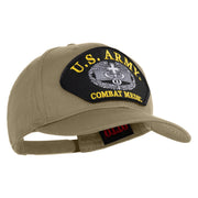 U.S. Army Combat Medic Patched Solid Cotton Twill Pro Style Cap - Khaki OSFM