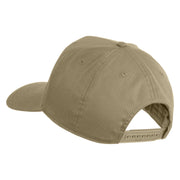 82nd Airborne Vietnam Veteran Patched Solid Cotton Twill 5 Panel Prostyle Snap Cap - Khaki OSFM
