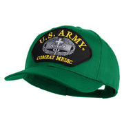 U.S. Army Combat Medic Patched Solid Cotton Twill Pro Style Cap - Kelly OSFM