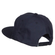 Flat Bill Snapback Twill Cap