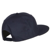 Flat Bill Snapback Twill Cap