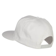 Flat Bill Snapback Twill Cap