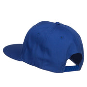 Flat Bill Snapback Twill Cap