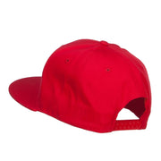 Flat Bill Snapback Twill Cap