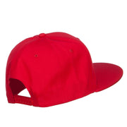 Flat Bill Snapback Twill Cap