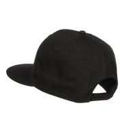 Flat Bill Snapback Twill Cap