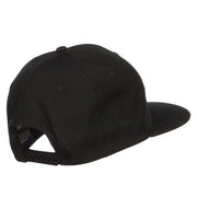 Flat Bill Snapback Twill Cap