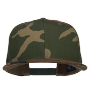 Flat Bill Snapback Twill Cap