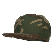 Flat Bill Snapback Twill Cap