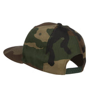 Flat Bill Snapback Twill Cap