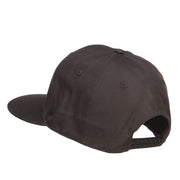 Flat Bill Snapback Twill Cap