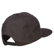 Flat Bill Snapback Twill Cap