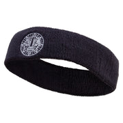 Aztec Logo Embroidered Head Band (Terry) - Dk-Grey OSFM