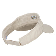 Mini Flip Flop Embroidered Cotton Washed Visor