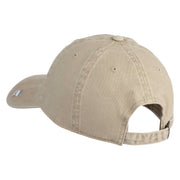 Eleventh Air Force Veteran Embroidered Washed Solid Pigment Dyed Cotton Twill Brass Buckle Cap - Khaki OSFM