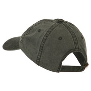 Fishing Fly Embroidered Washed Cap