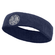 Aztec Logo Embroidered Head Band (Terry) - Navy OSFM