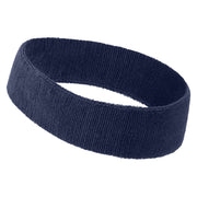 Aztec Logo Embroidered Head Band (Terry) - Navy OSFM