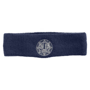 Aztec Logo Embroidered Head Band (Terry) - Navy OSFM