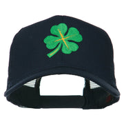 Four Leaf Clover Embroidered Trucker Cap