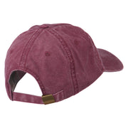 Fishing Fly Embroidered Washed Cap