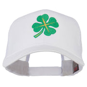 Four Leaf Clover Embroidered Trucker Cap