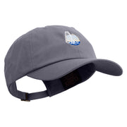 Vintage Summer Surfing Logo Unstructured Low Profile 6 panel Cotton Cap - Dk-Grey OSFM