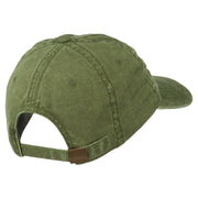 Feeling Lucky Embroidered Washed Cap