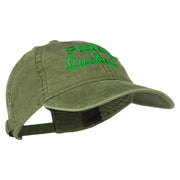 Feeling Lucky Embroidered Washed Cap