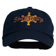 Sheriff Badge Embroidered Low Profile Cap