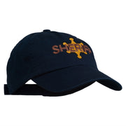 Sheriff Badge Embroidered Low Profile Cap