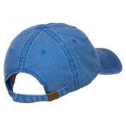 Flamingo Bird Patched Washed Cotton Twill Cap