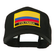 South America Flag Letter Patched Mesh Cap