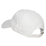 Flamingo Bird Patched Washed Cotton Twill Cap