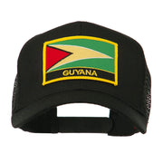 South America Flag Letter Patched Mesh Cap