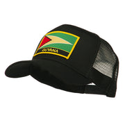 South America Flag Letter Patched Mesh Cap