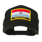 South America Flag Letter Patched Mesh Cap