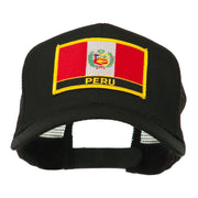 South America Flag Letter Patched Mesh Cap