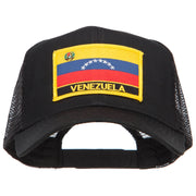 South America Flag Letter Patched Mesh Cap