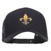 Fleur De Lis Embroidered Mesh Cap