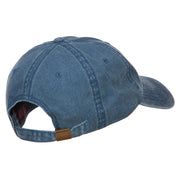 Congo Map Flag Embroidered Washed Cap