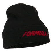 Auto Racing Formula 1 Embroidered Long Beanie