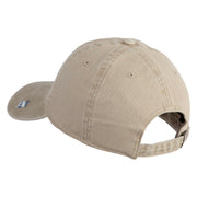 Twelfth Air Force Veteran Embroidered Washed Solid Pigment Dyed Cotton Twill Brass Buckle Cap - Khaki OSFM