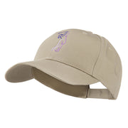 Female Golfer Outline Embroidered Cap