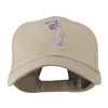 Female Golfer Outline Embroidered Cap