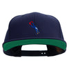 Deep Diving Icon Embroidered Wool Blend Prostyle Snapback - Navy OSFM